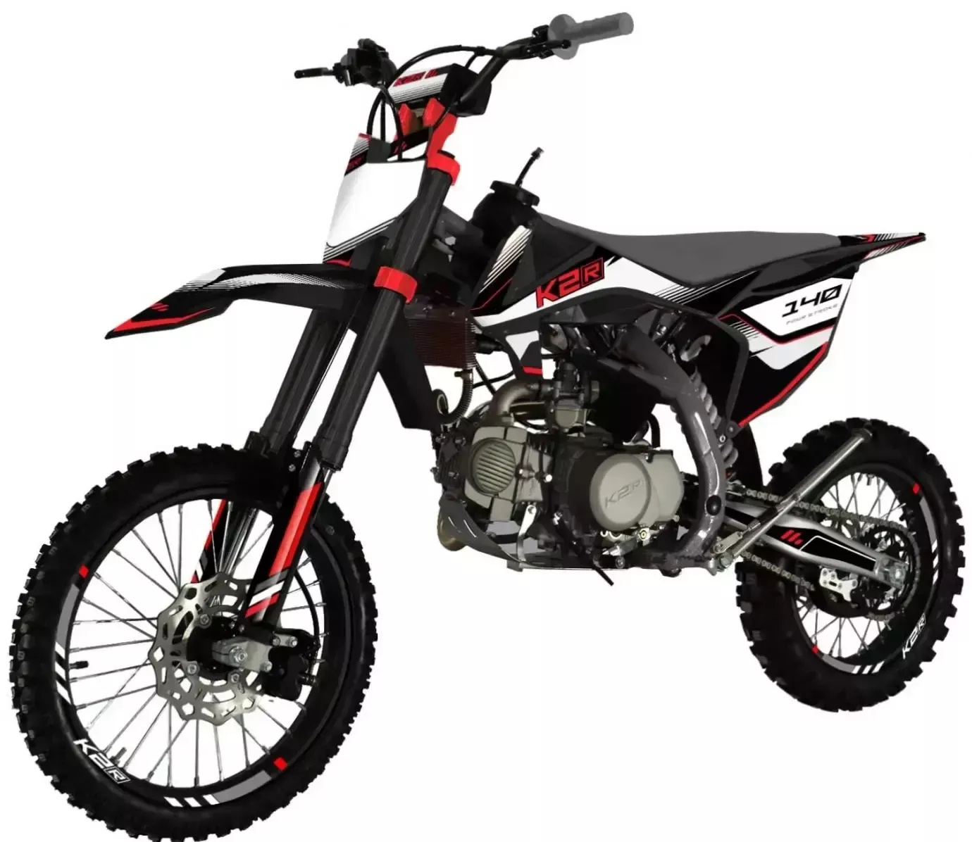 Питбайк K2R SX 140, White/Red, 2023