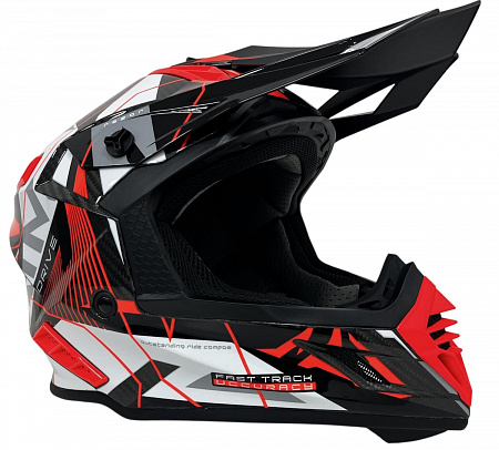 Кроссовый шлем AiM RH855 Carbon Razor White/Red Кроссовый шлем AiM RH855 Carbon Razor White/Red